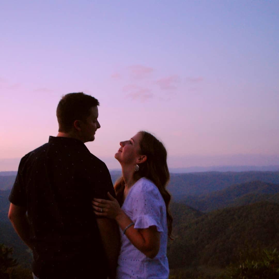 September 2019... engagement photo session.  Fun fact: Collin's truck got stuck in gravel and we had to call a tow to pull it out!