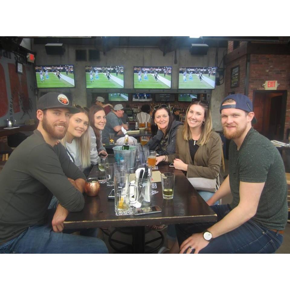 Sabourin's in San Diego (and one of Scott's groomsman, Ev!)