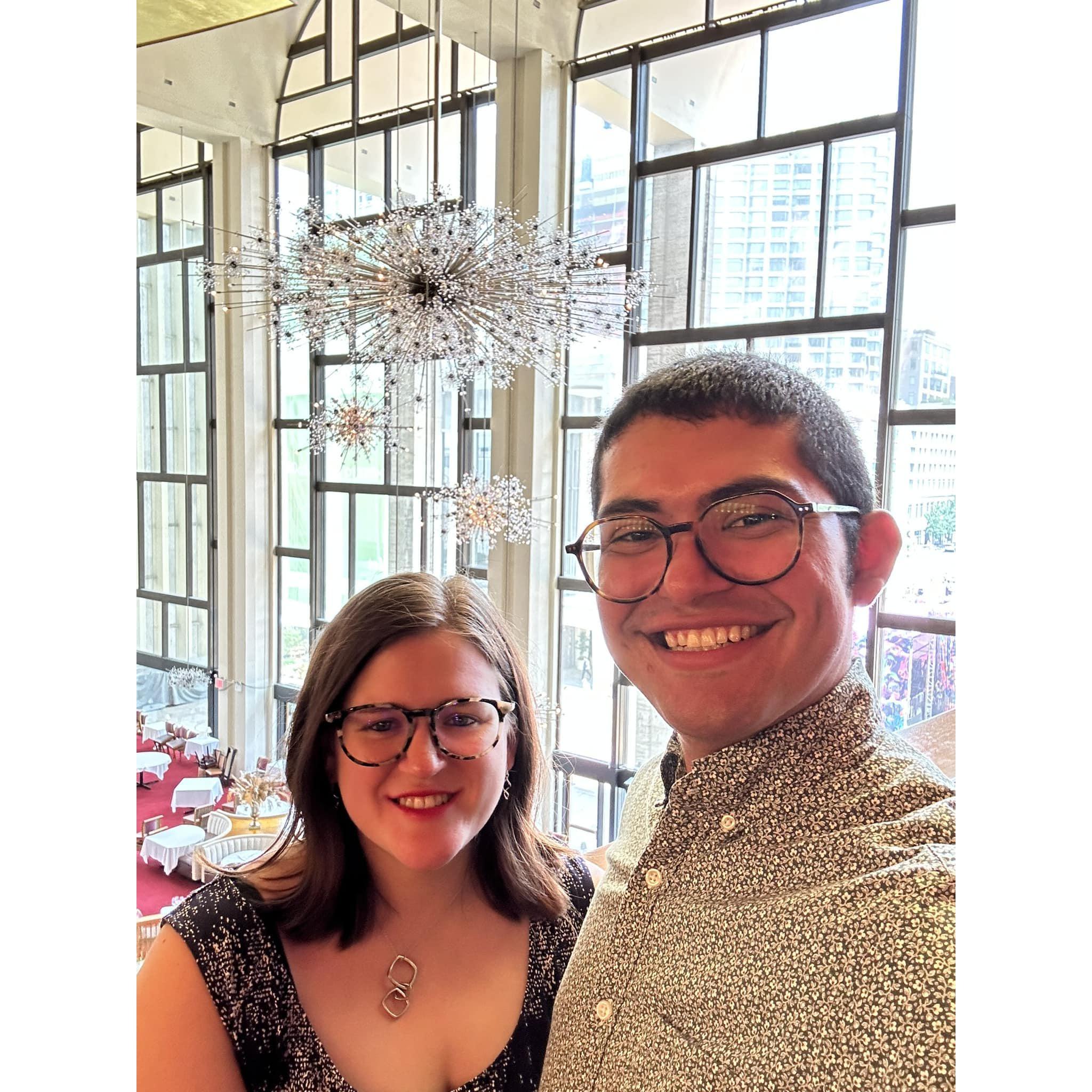 I got Mike tickets to Swan Lake at Lincoln Center one year for his birthday. Not sure ballet is our favorite, but we had a great time and loved seeing a show in such an iconic NYC institution.