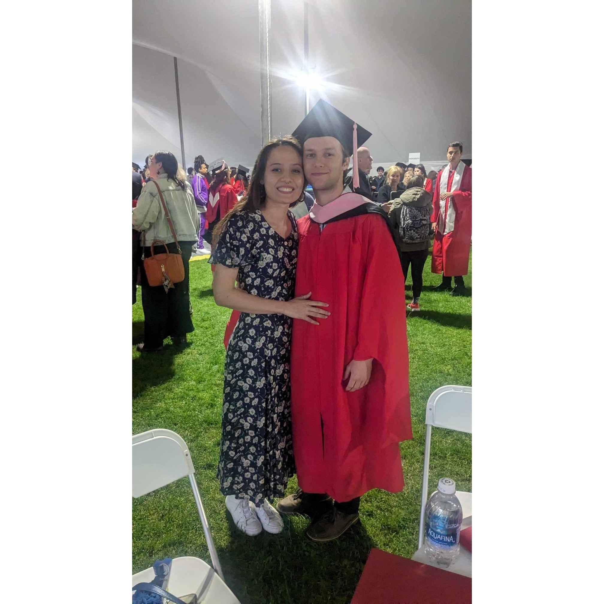 Bryce’s BU graduation, Spring 2024
