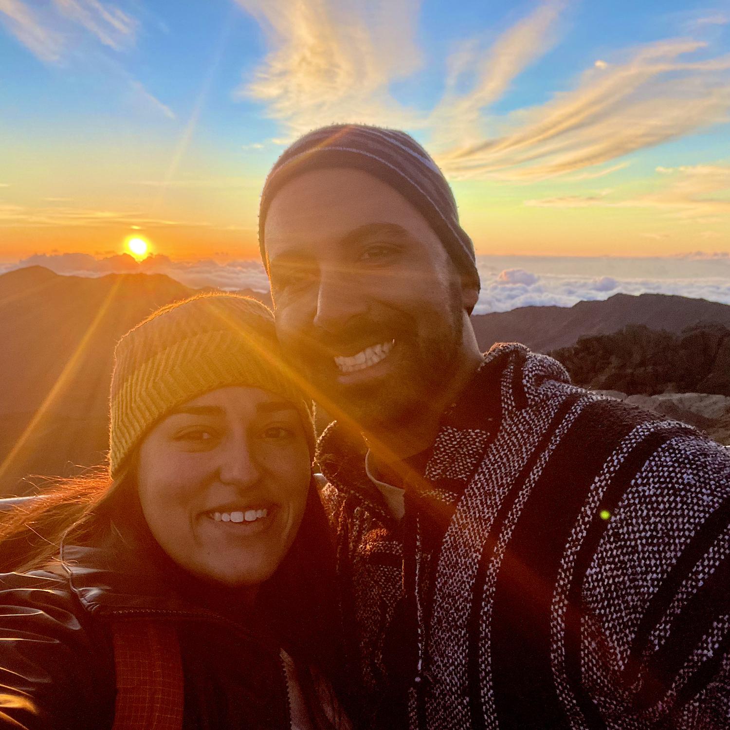 Sunrise at Haleakala Volcano in Hawaii