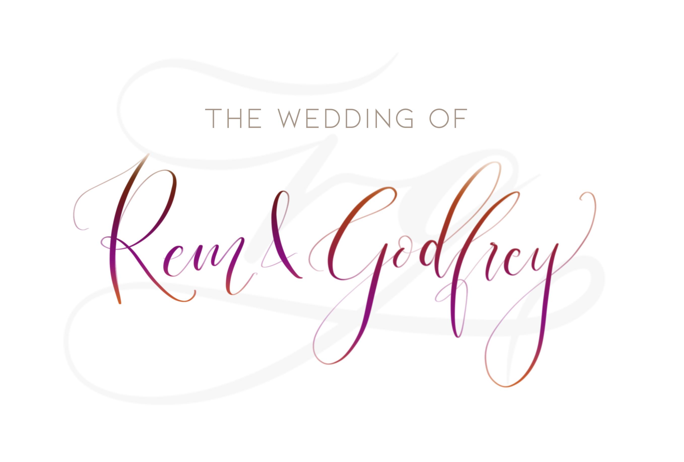 The Wedding Website of Godfrey Cheng and Rem Pang