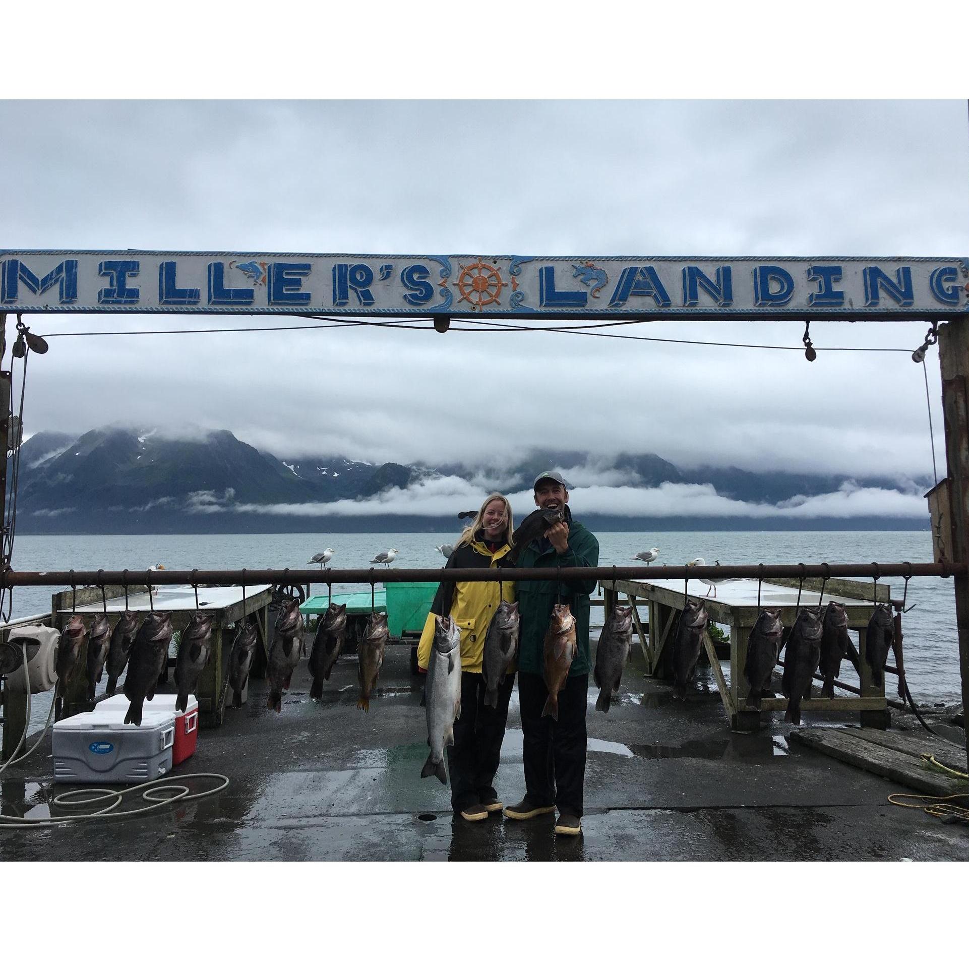 Seward, AK where Kristen caught the most (and the biggest) fish and saw Orcas!