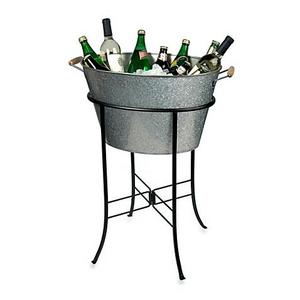Artland® Oasis Galvanized Steel Oval Party Tub with Stand