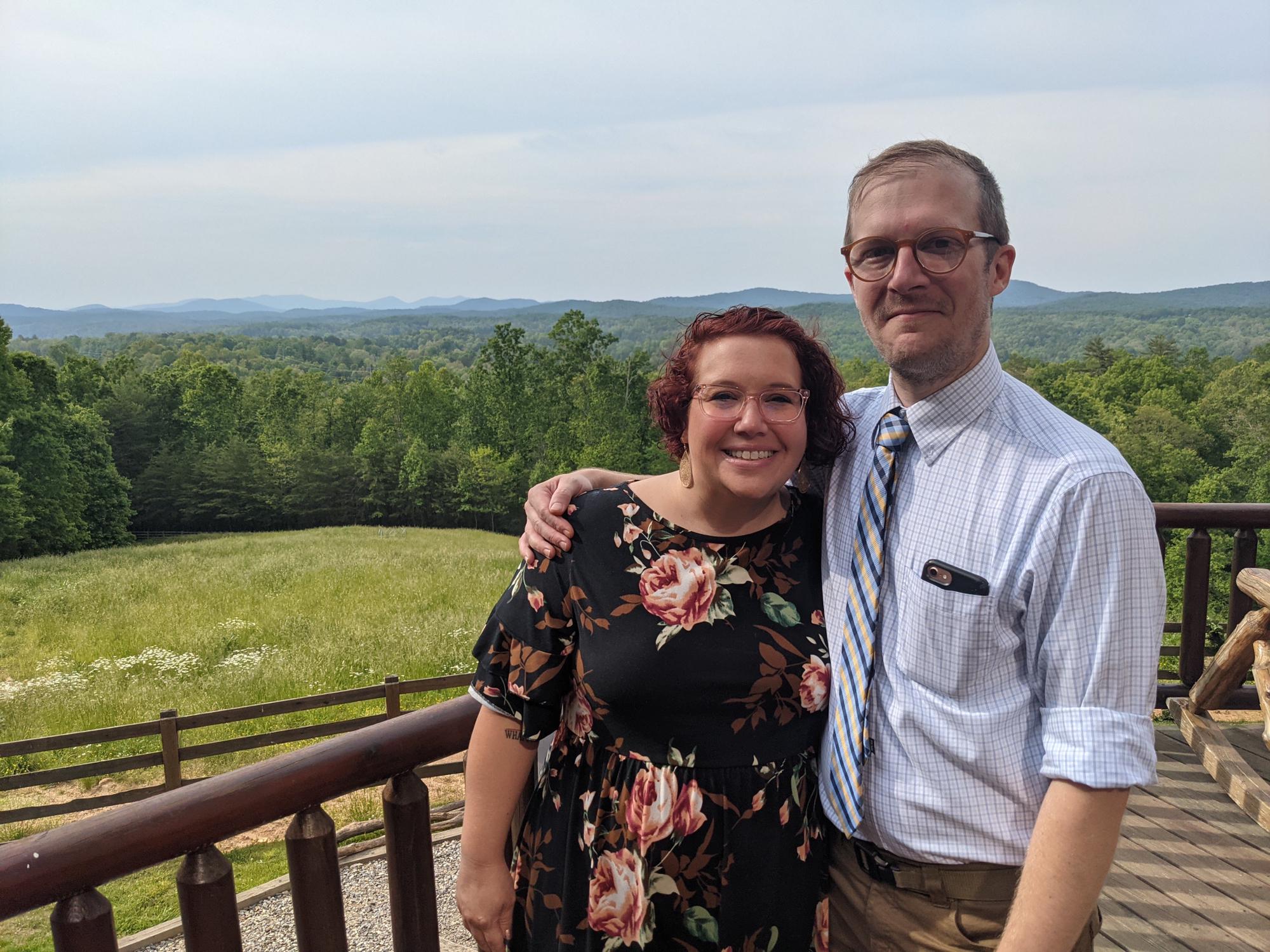 Blue Ridge Mtns, for a lovely wedding! 💖🎊