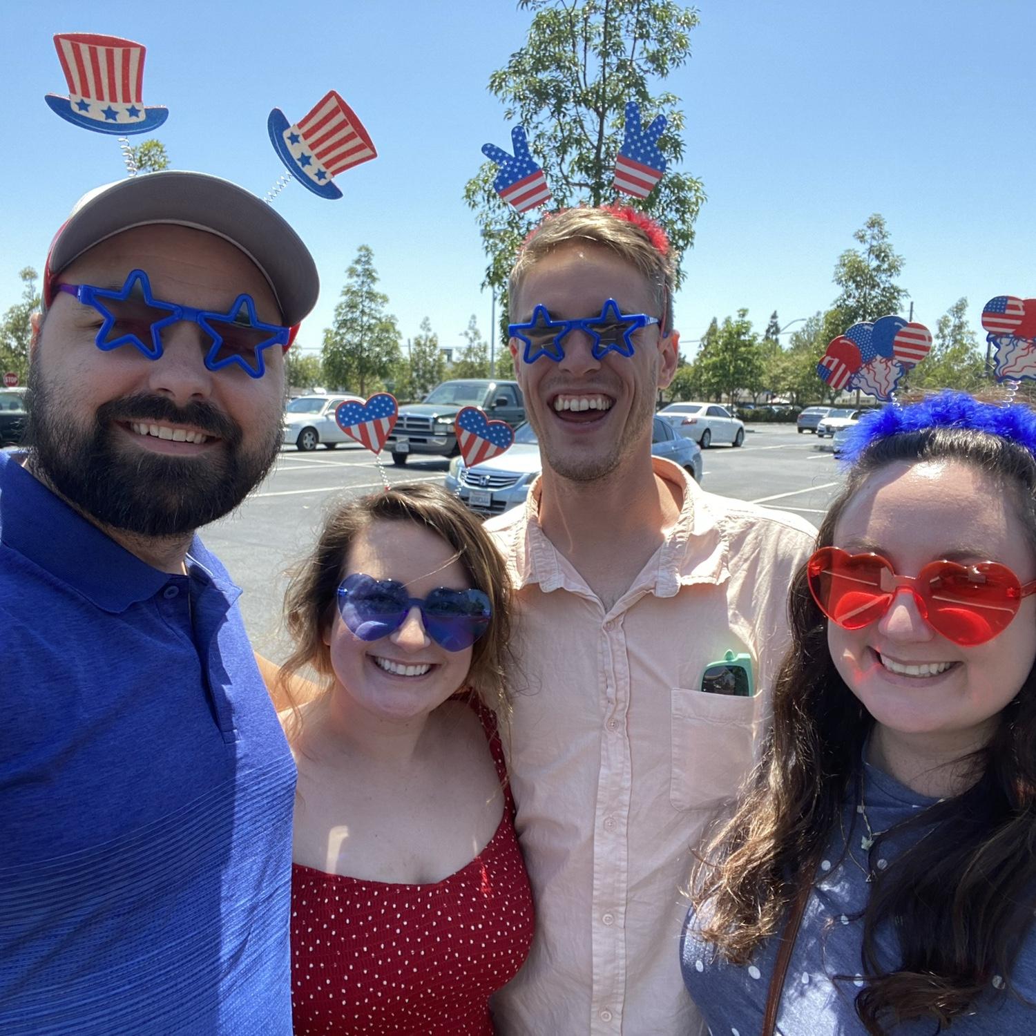 4th of July with Jenny (Maid of Honor) and Russell !! 🇺🇸