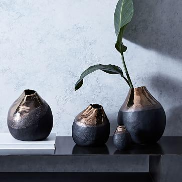Black Metallic Vases