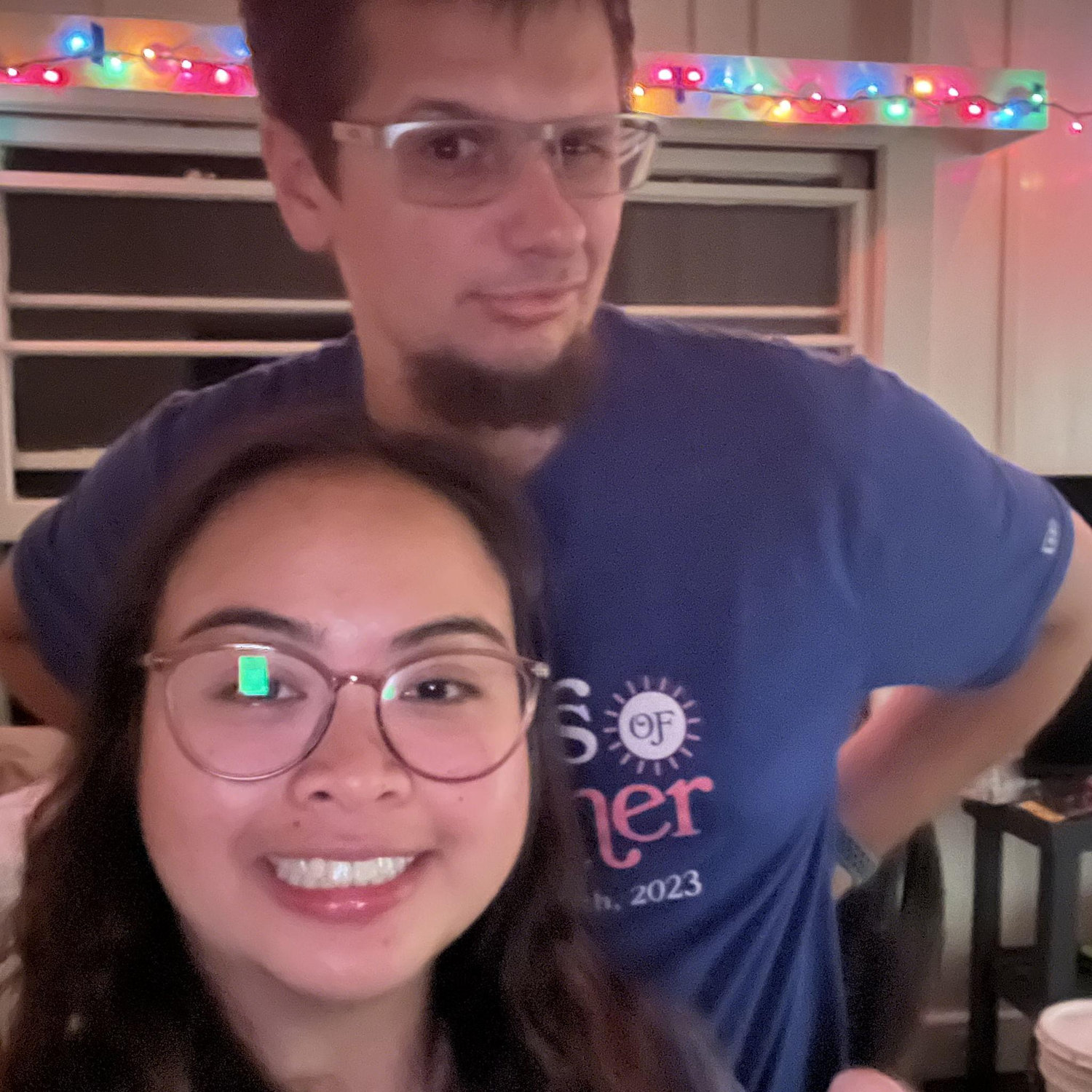 Where he started learning how crazy she is about Christmas