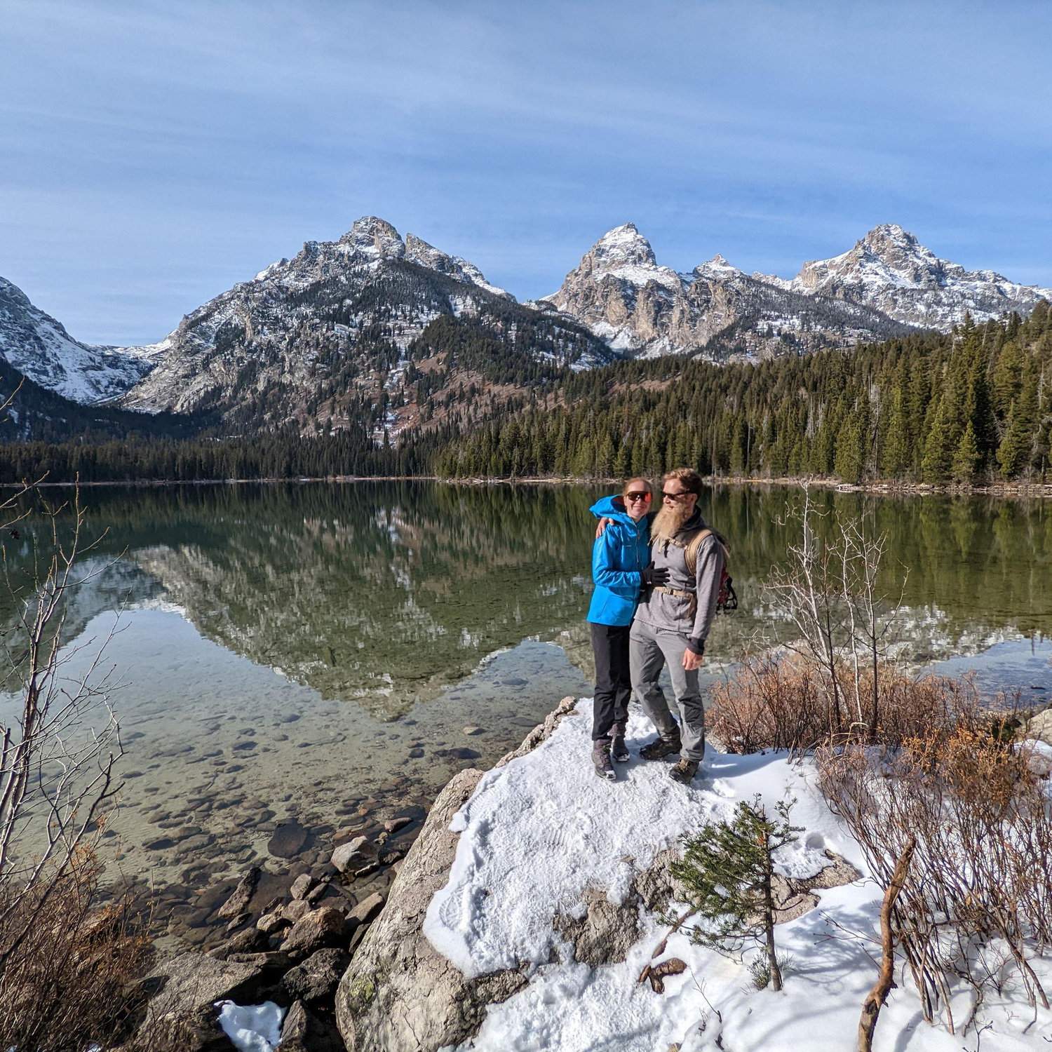 Hiking in Grand Teton National Park.
