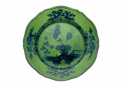 Ginori 1735 Oriente Italiano Malachite Flat Dinner Plate