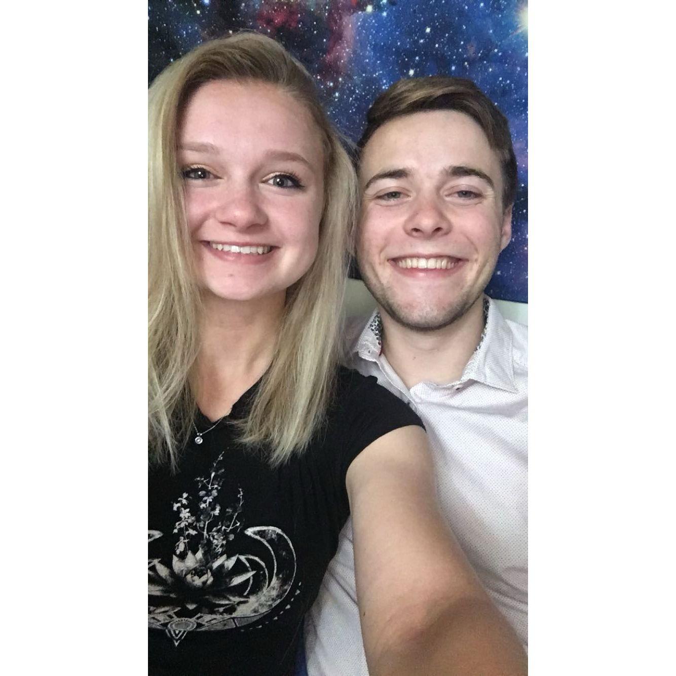 Sydney visiting Oliver in Durham (August 2019)