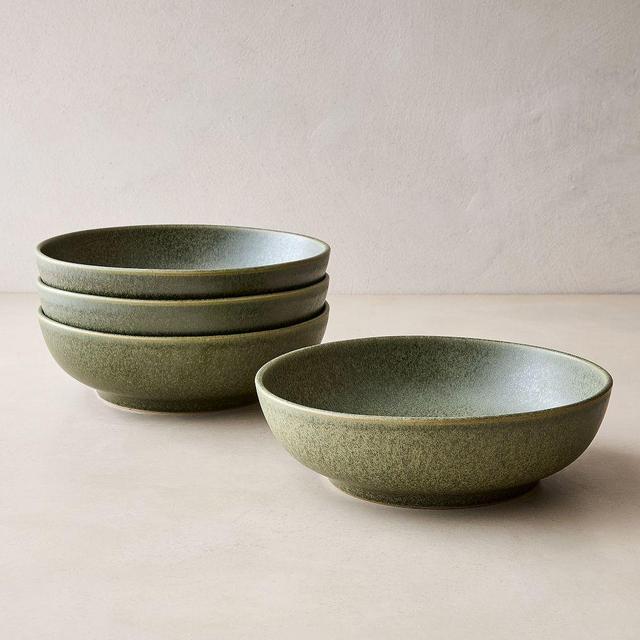Aaron Probyn Kanto Pasta Bowl, Green, Set of 4