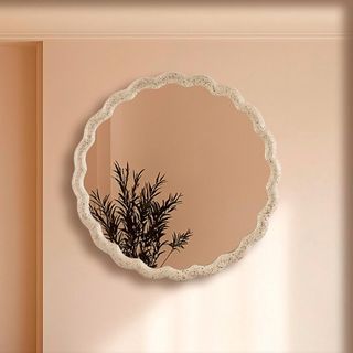 Cast Aluminum Wave Mirror