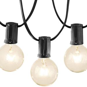 AmazonBasics Patio Lights, Black, 50'