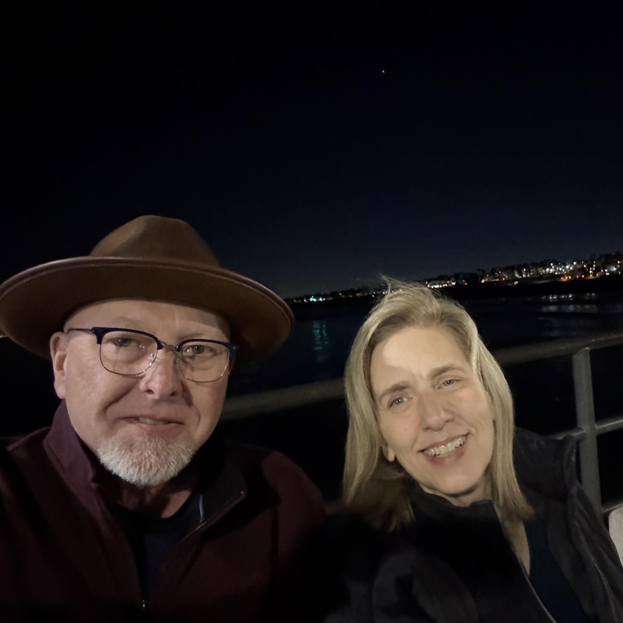 Hanging out at the pier in SoCal.