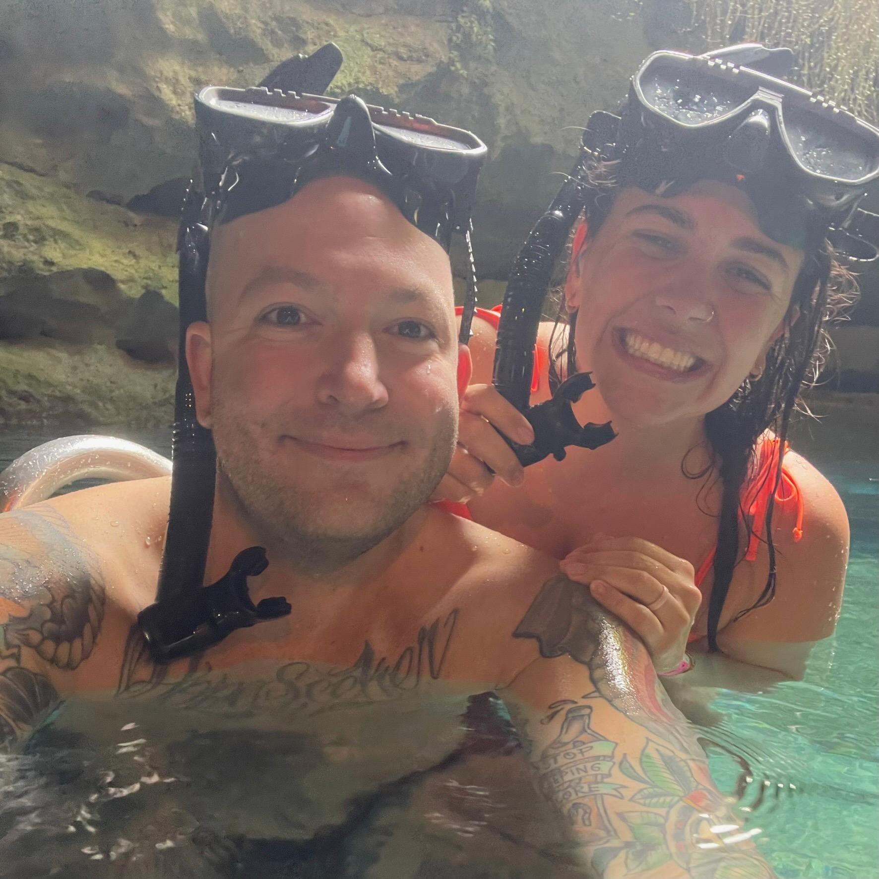 Swimming around at Devil's Den!