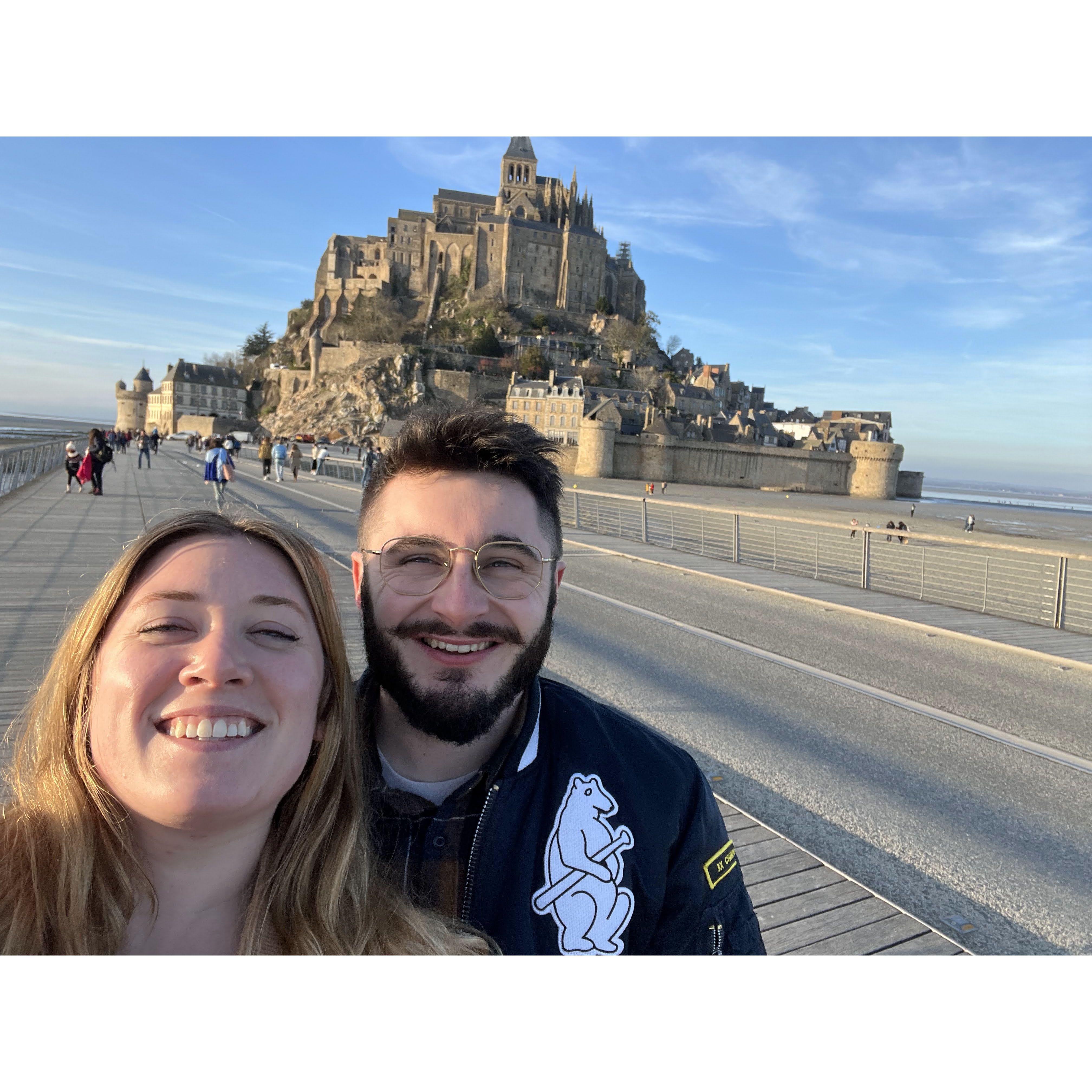 Le Mont-Saint-Michel, Normandie, France, February 2023