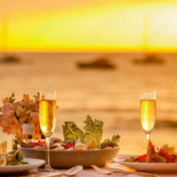 Candlelit Dinner on Honeymoon