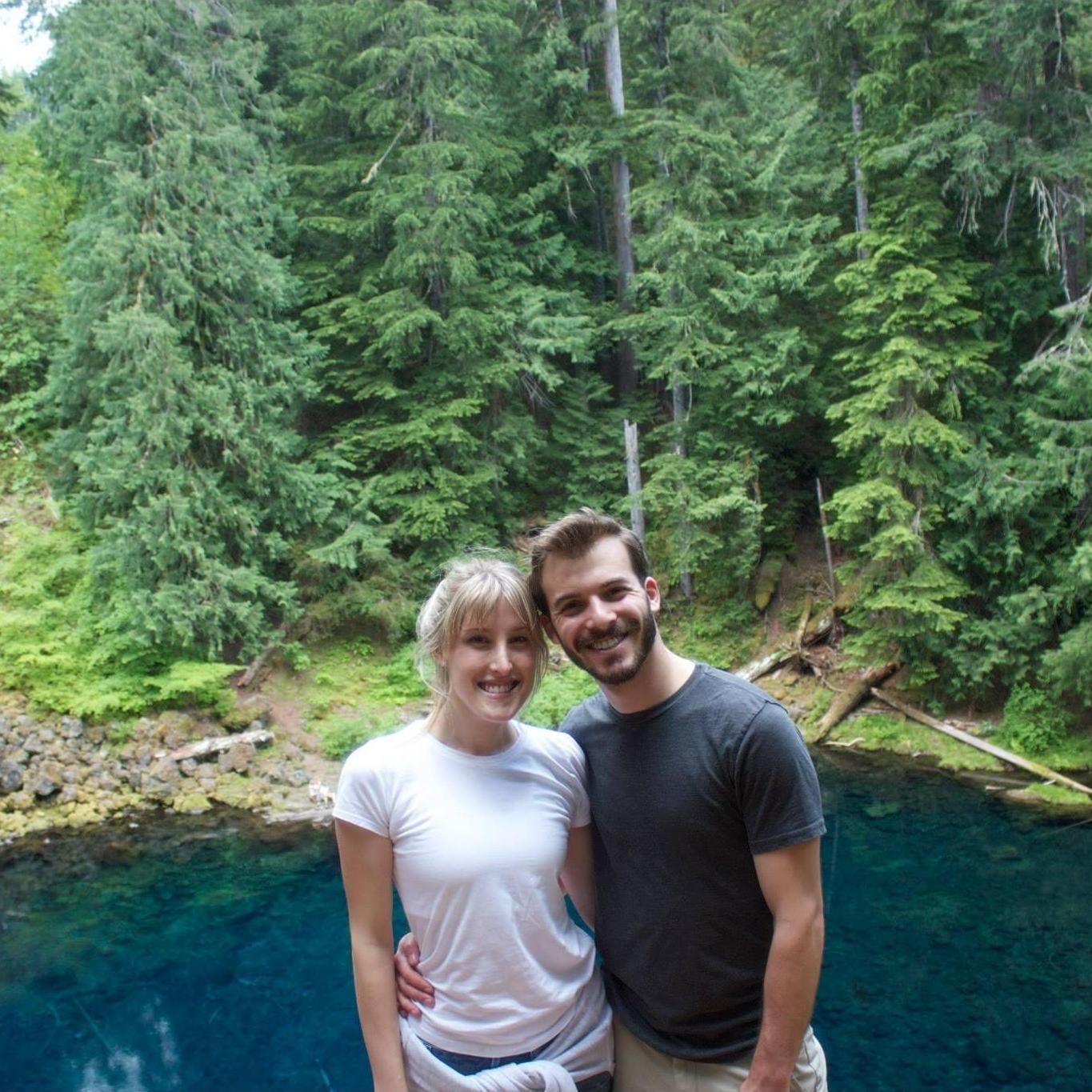 A family hike to Blue Pool in Oregon the week Chad graduated from college!