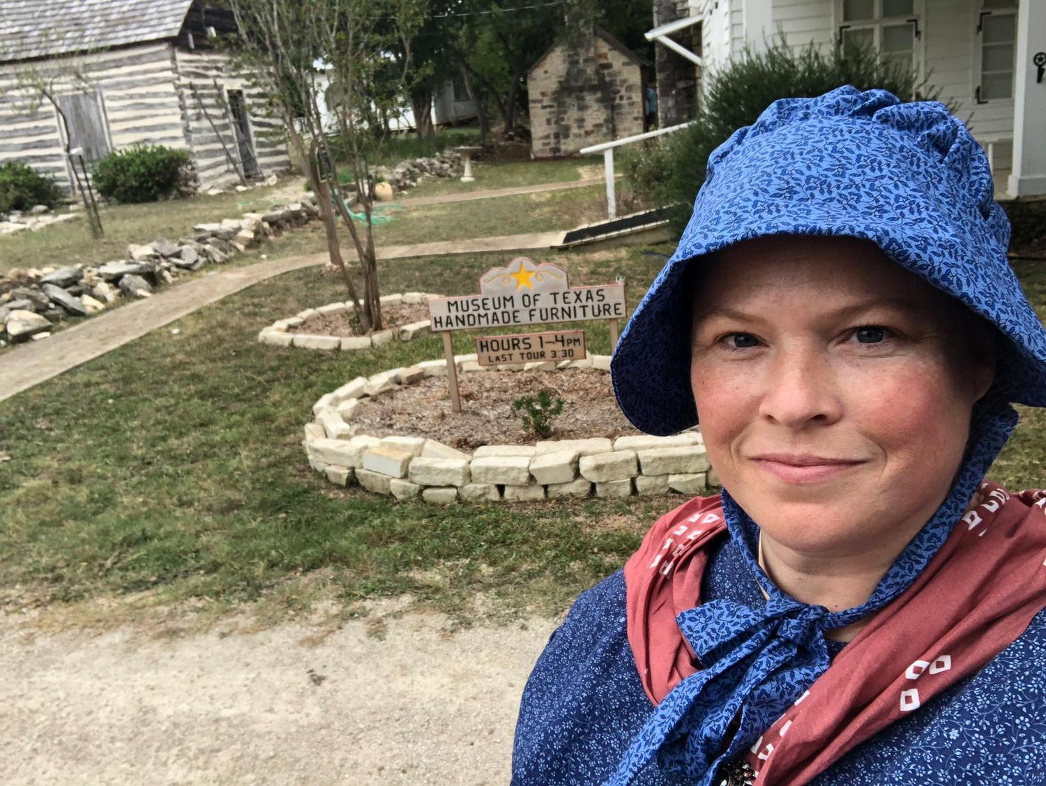 Before meeting George, I didn't know about living history. Now I am immersed in it. Who knew sewing, knitting, crocheting and wearing what I made could be so fun?!