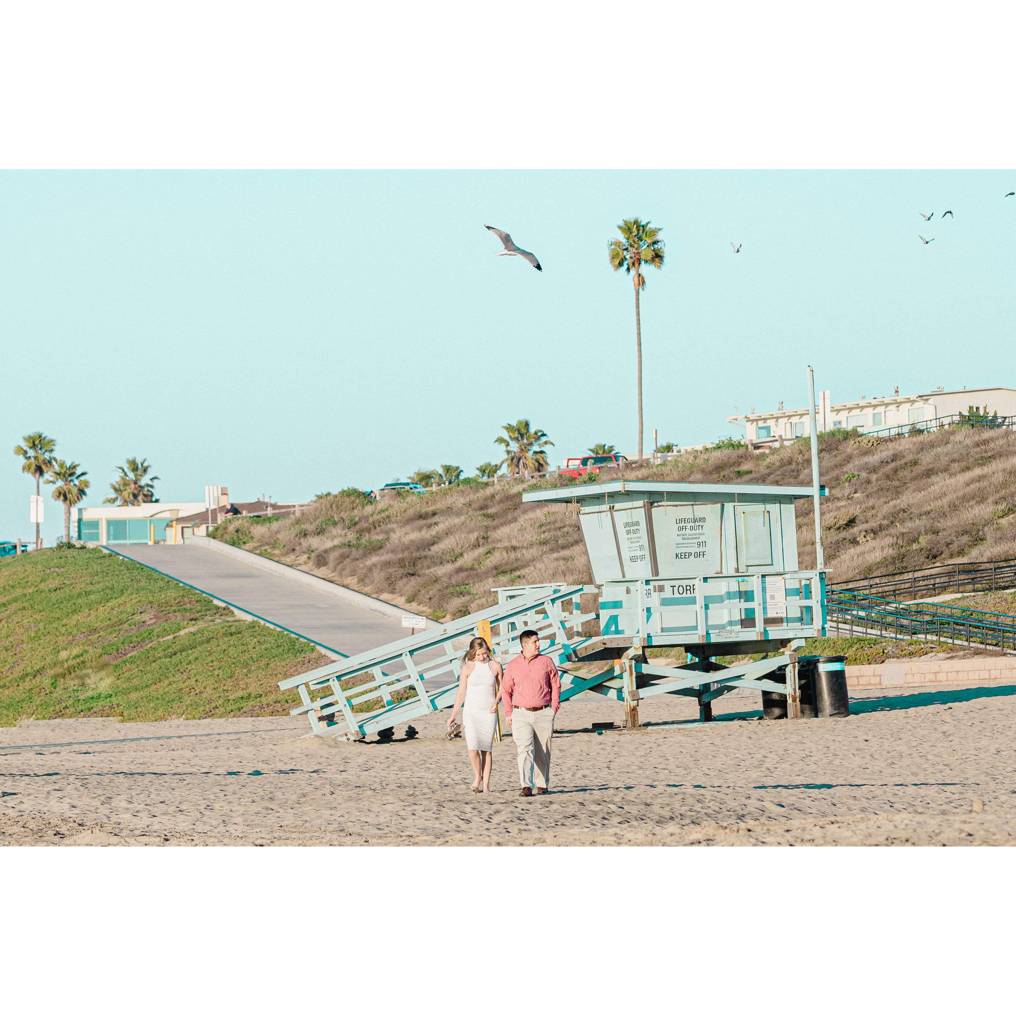 Minutes before we got engaged, the photographer Jose hired to capture the moment snapped this photo!