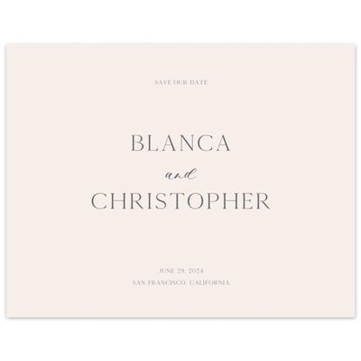 Beige Simple Wedding Digital Save the Date - Gendron Landscape