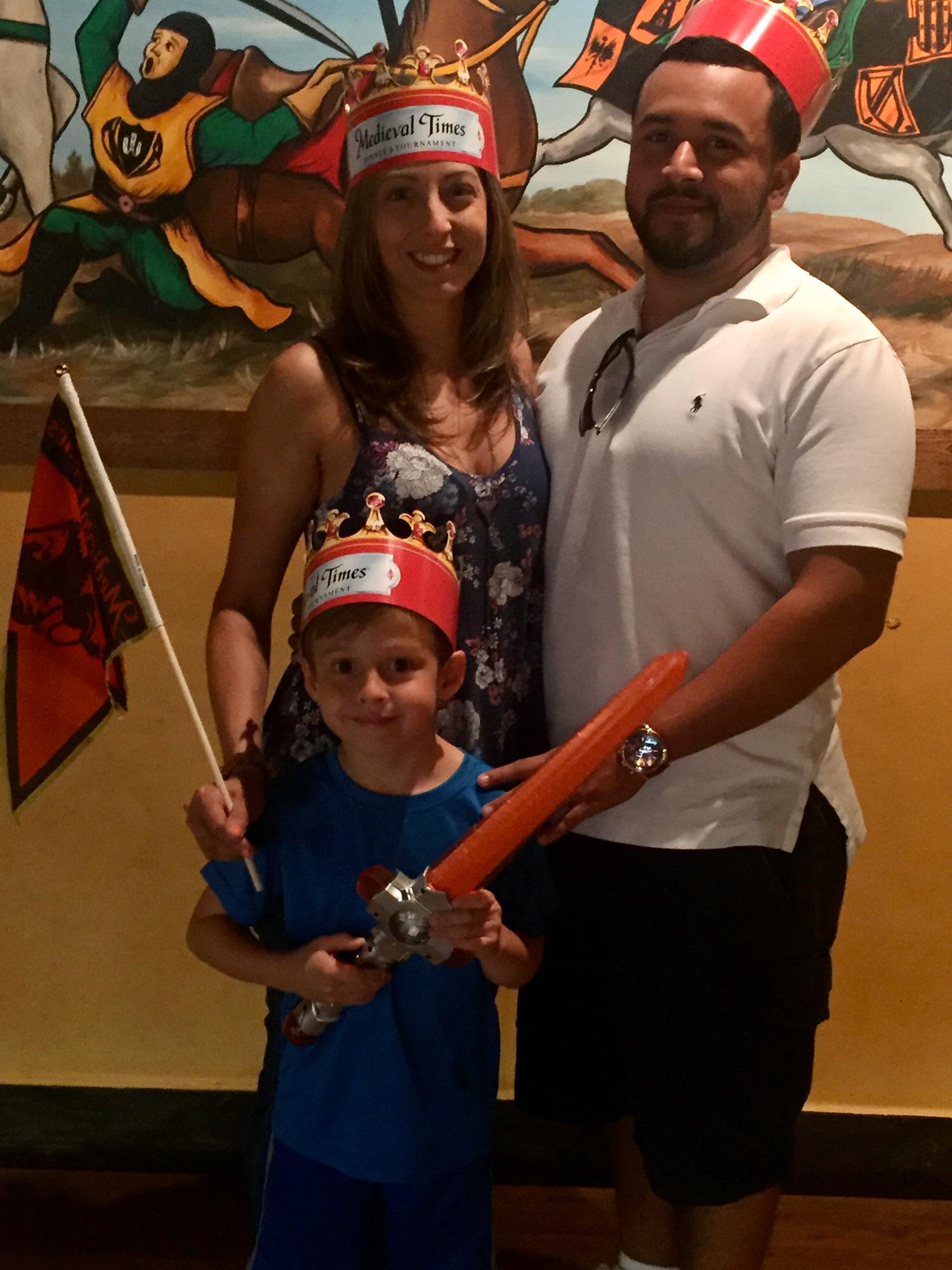 Family fun at medieval times