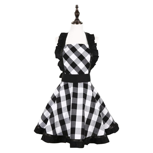 RosieLily Retro Aprons for Women Vintage Apron Kitchen Apron for Cooking Baking BBQ Grilling Sexy Mothers Day Gifts Cute