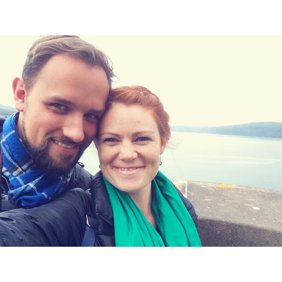 On the battlements from my ancestral family’s castle on the Isle of Mull in Scotland. June 2017