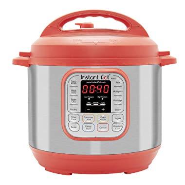 Instant Pot Duo 7-in-1 Electric Pressure Cooker, Slow Cooker, Rice Cooker, Steamer, Saute, Yogurt Maker, and Warmer|6 Quart|Red|11 One-Touch Programs
