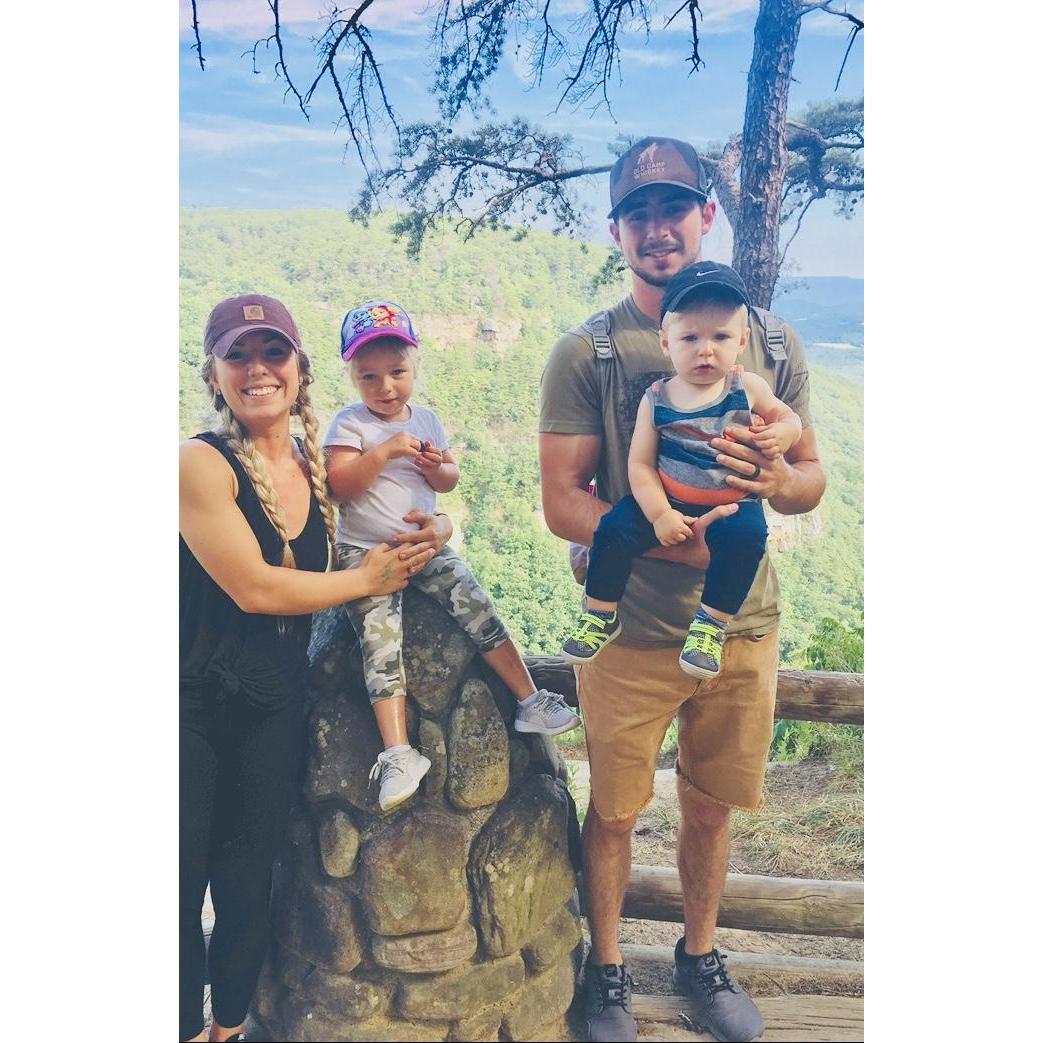 Our first time taking the kids hiking.