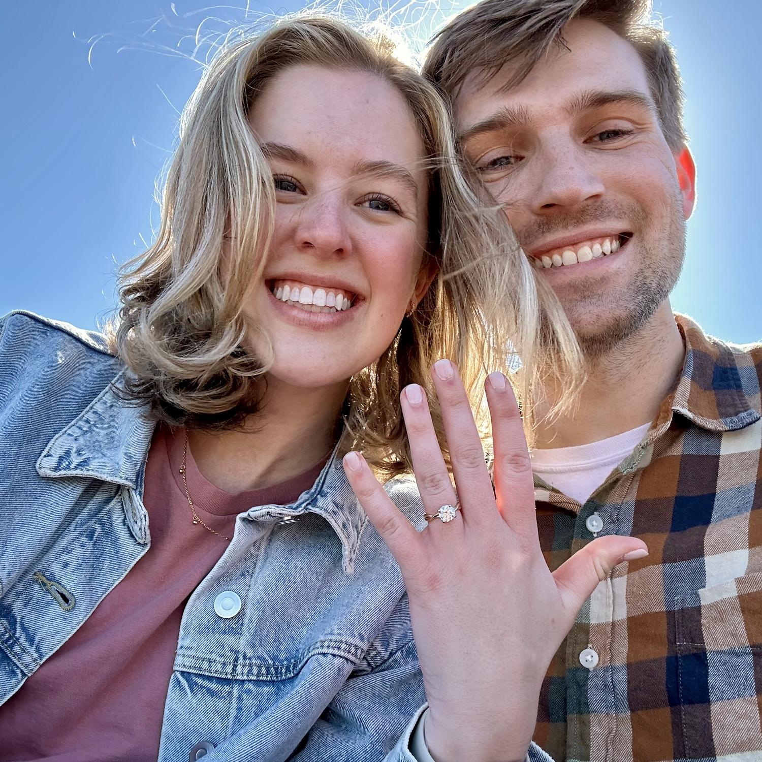 Mark proposed at Arthurs Seat in Edinburgh Scotland!