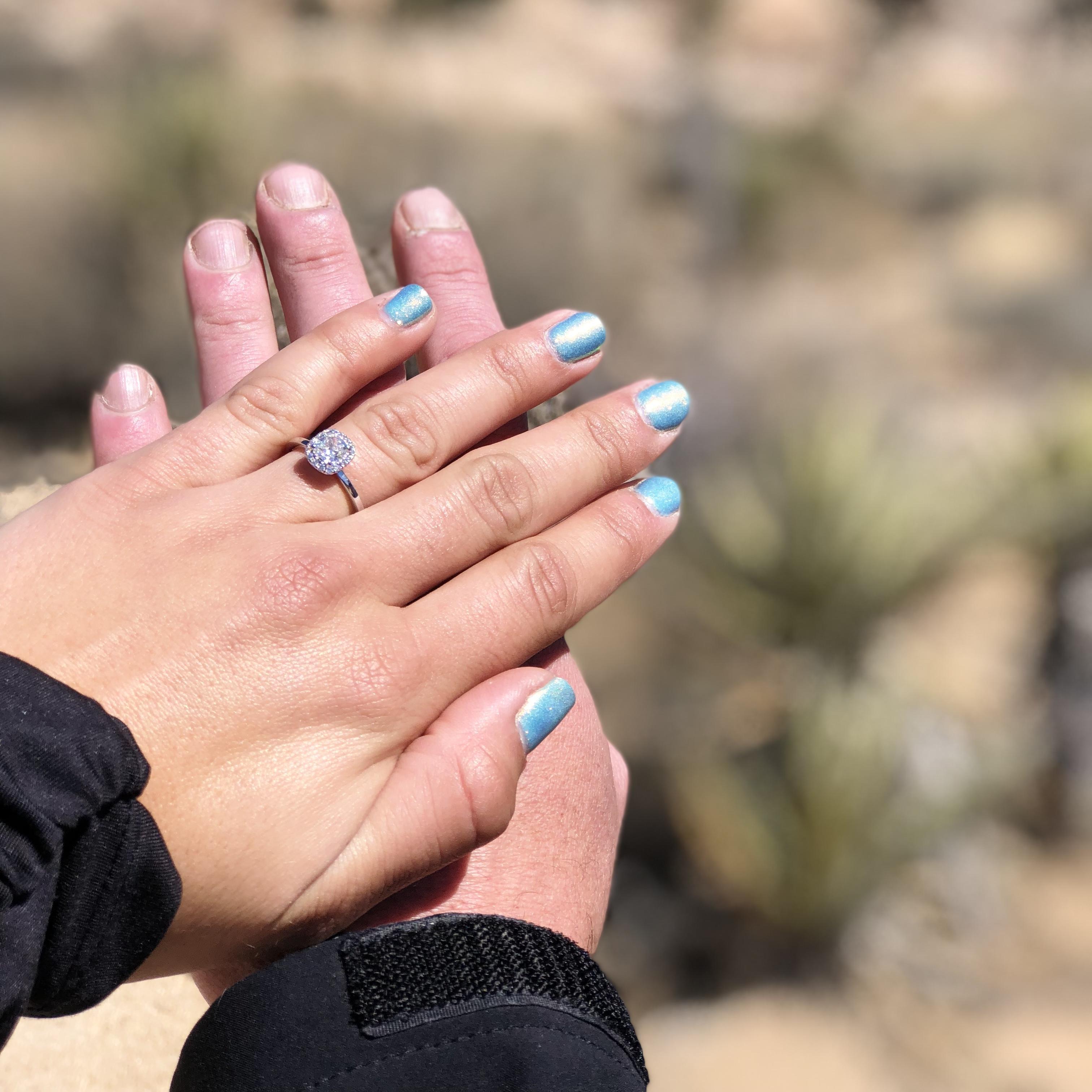 The day we got engaged at Joshua Tree. Best day ever!