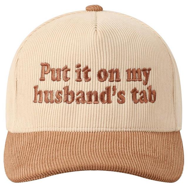 MIRMARU Vintage Novelty Embroidered Two-Tone Cotton Corduroy Trucker Baseball Cap for Men & Women