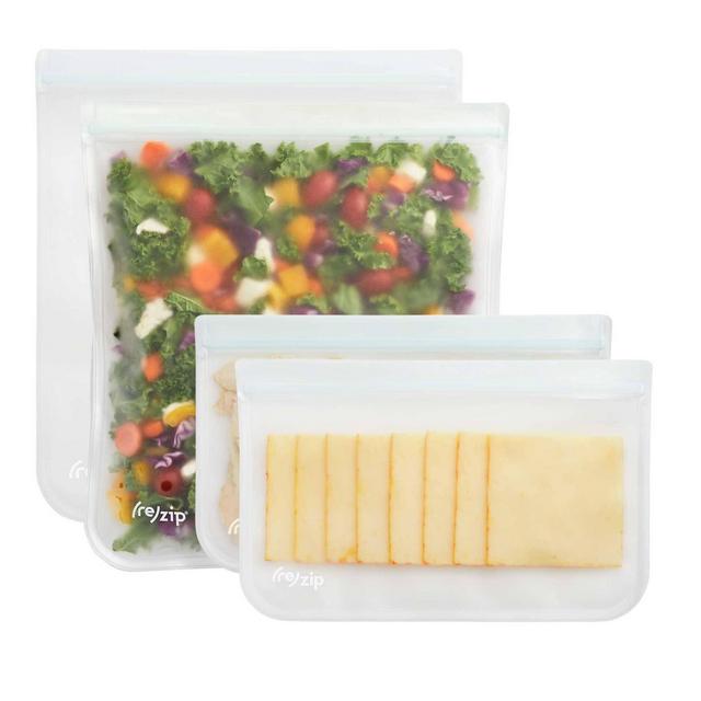 zip 2 Gallon and 2 Half-Gallon Bags - 4ct