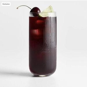 Symphony 8-Oz. Fluted Double Old Fashioned Glass + Reviews | Crate & Barrel