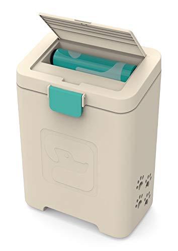 PawPail Pet Waste Station | Outdoor Dog Waste Disposal Container | Dog Poop Trash Can | Includes 1 Large Roll of 200 Leakproof Dog Poop Bags + 1 Air Filter | Perfect for Home or Small Business