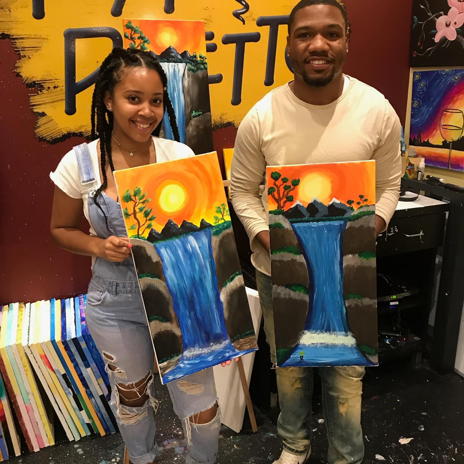 Our first date -- Sip & Paint