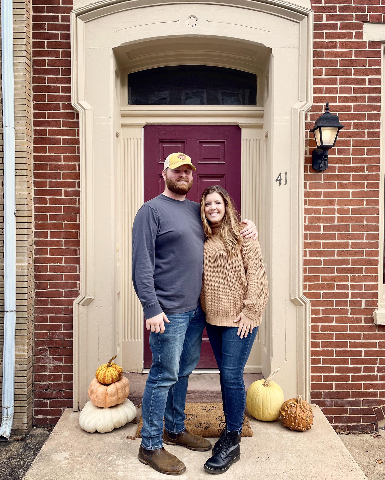 Our home decorated for fall