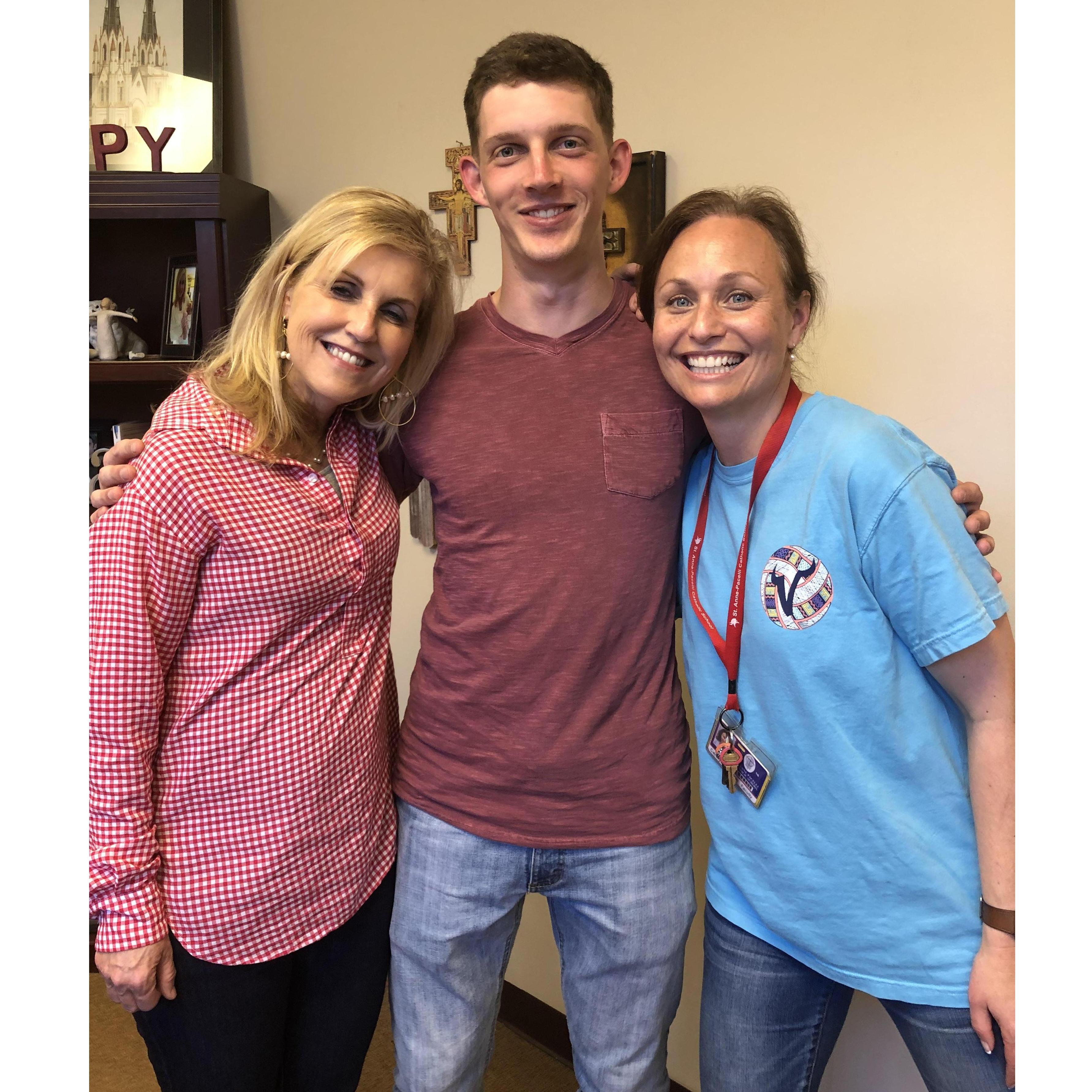 Ronie Collins, Anthony, and Momma Brewster after Stations of the Cross in 2019.