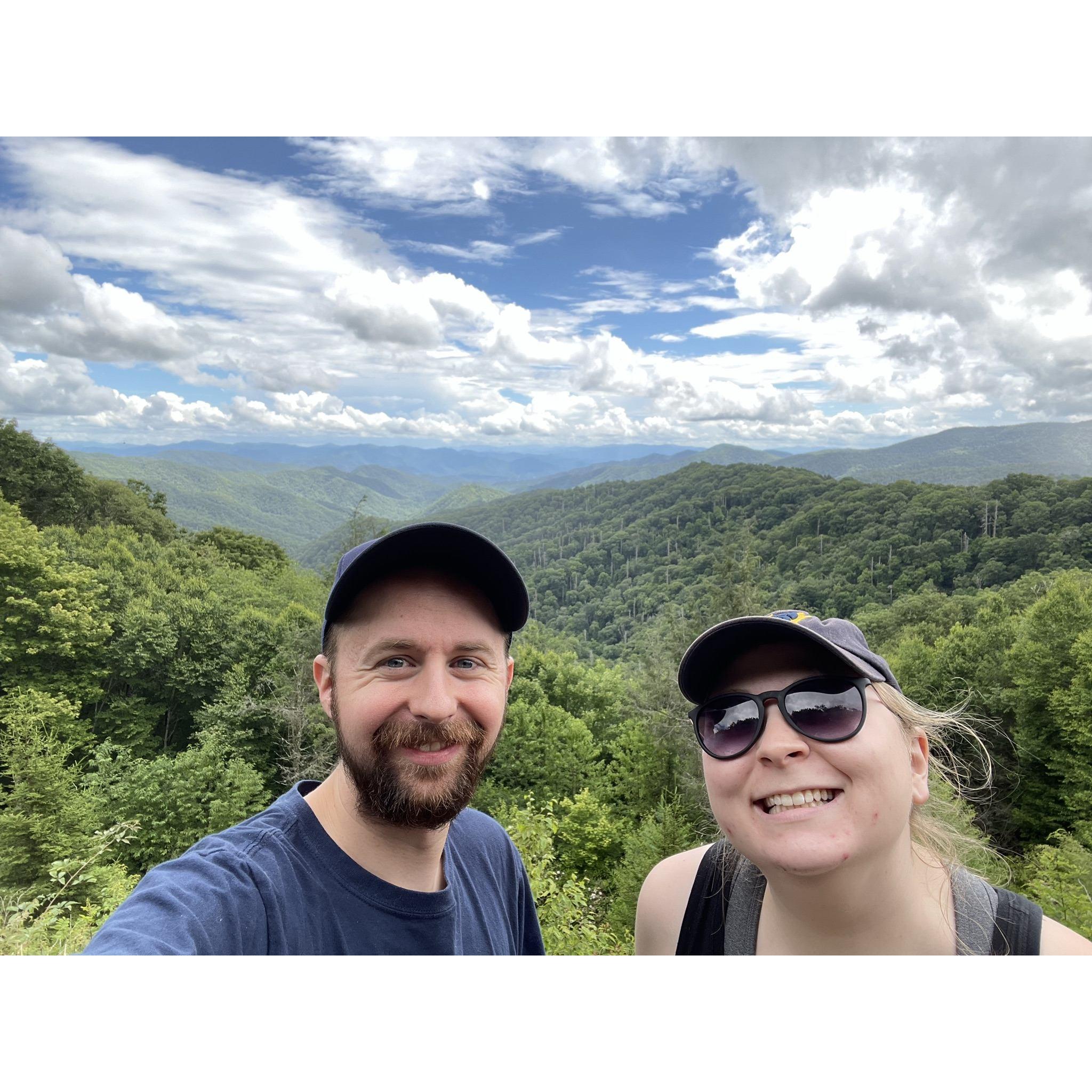 Our first out-of-state trip together, to the Smoky Mountains!