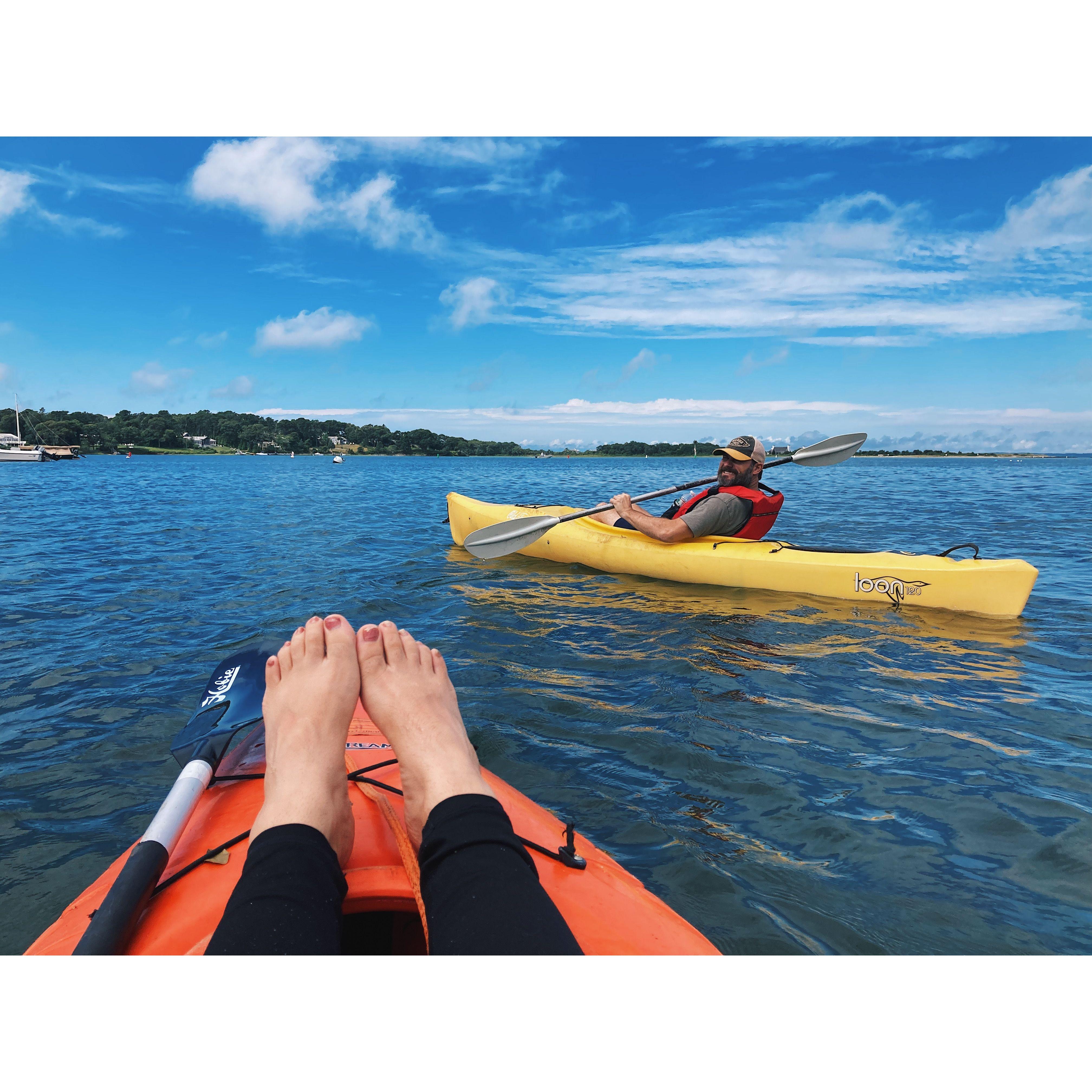 Kayaking in Martha's Vineyard