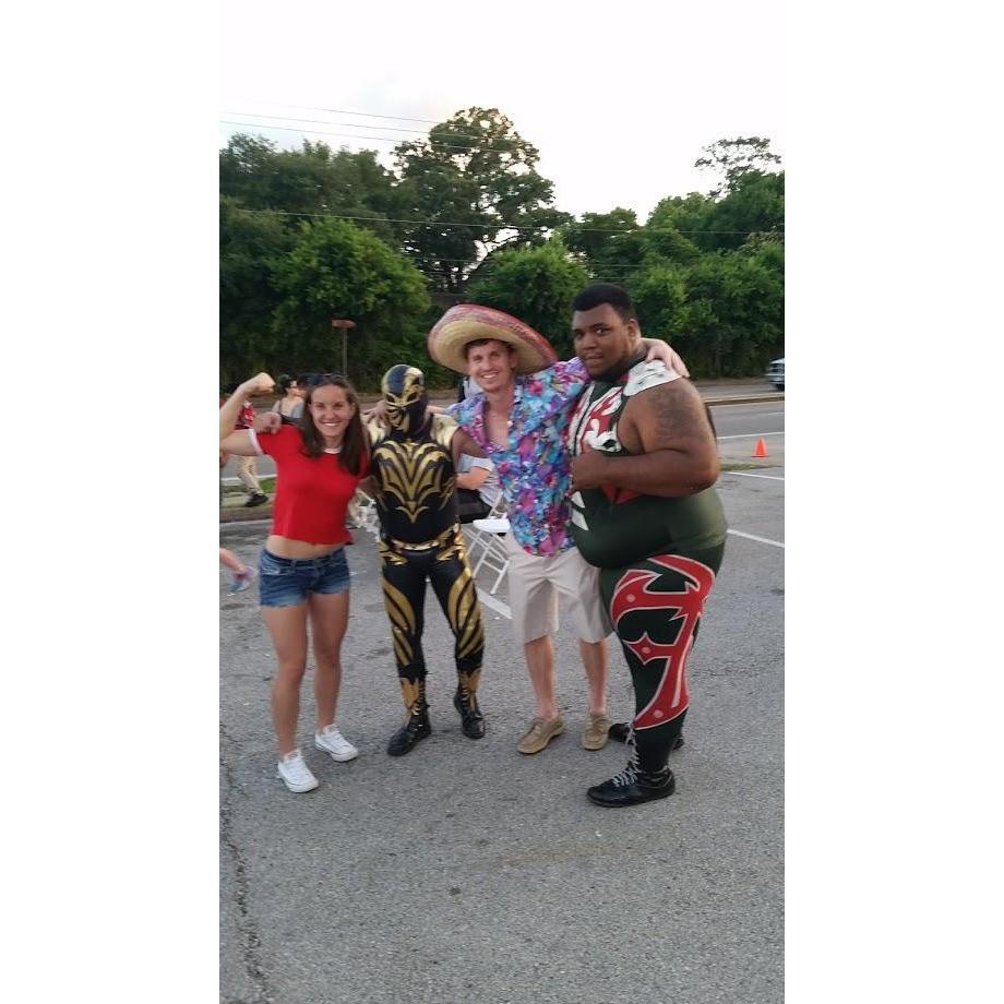 Cinco de Mayo with Luchadores