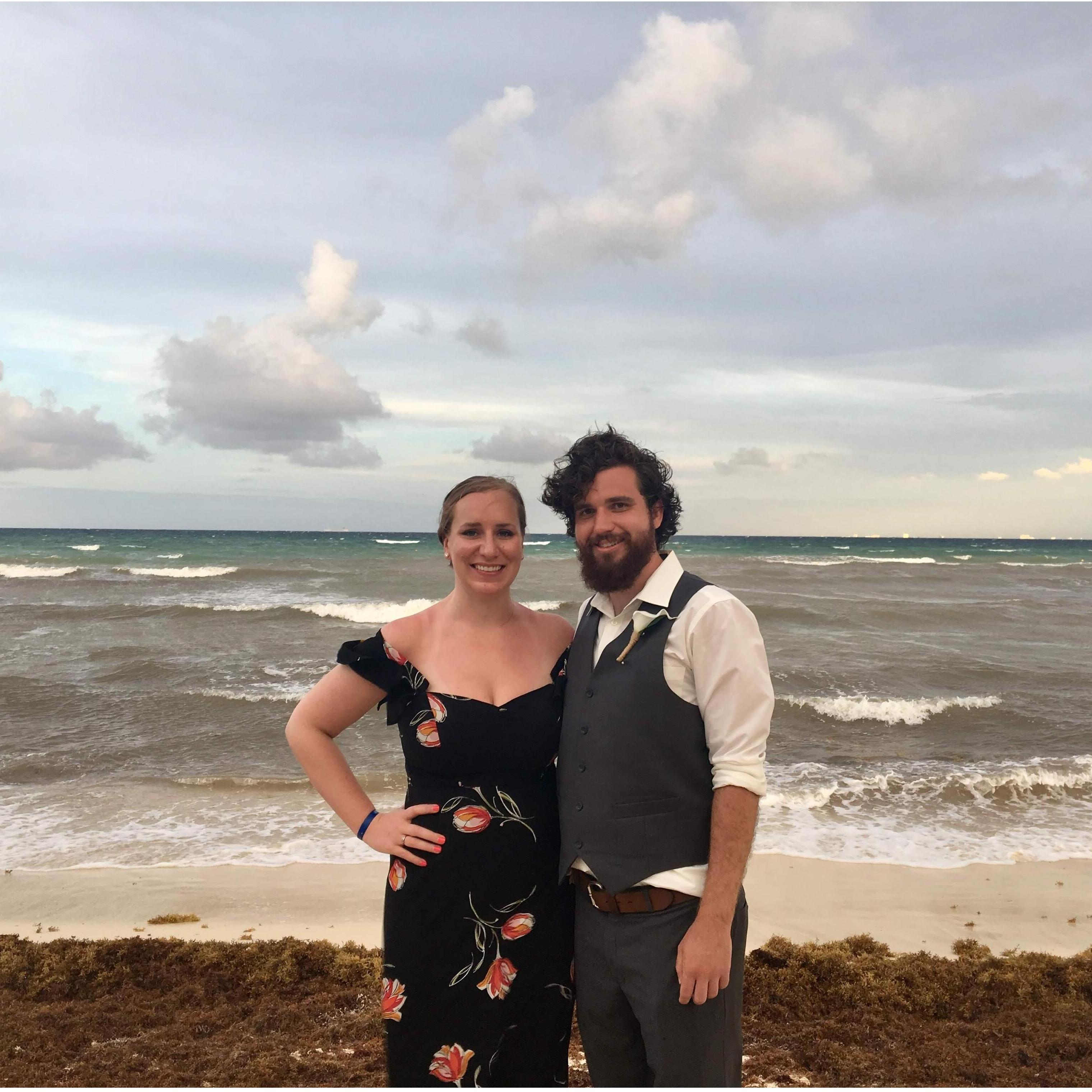 We celebrated our friends Amanda and Drew in Mexico, and Mitch officiated their wedding in May 2018!