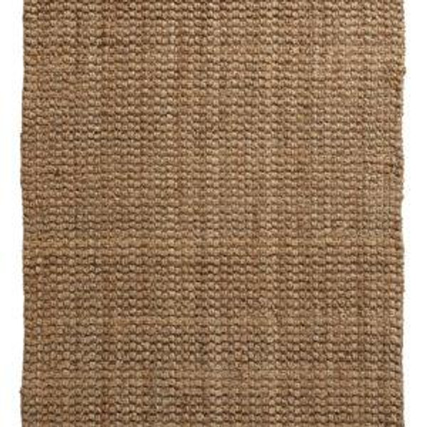 Natural Basket Weave Jute Area Rug - World Market