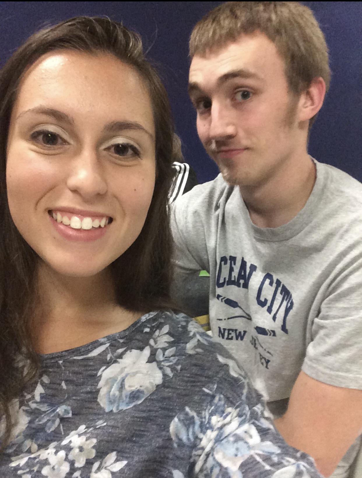 One of our first dates! A bowling trip!