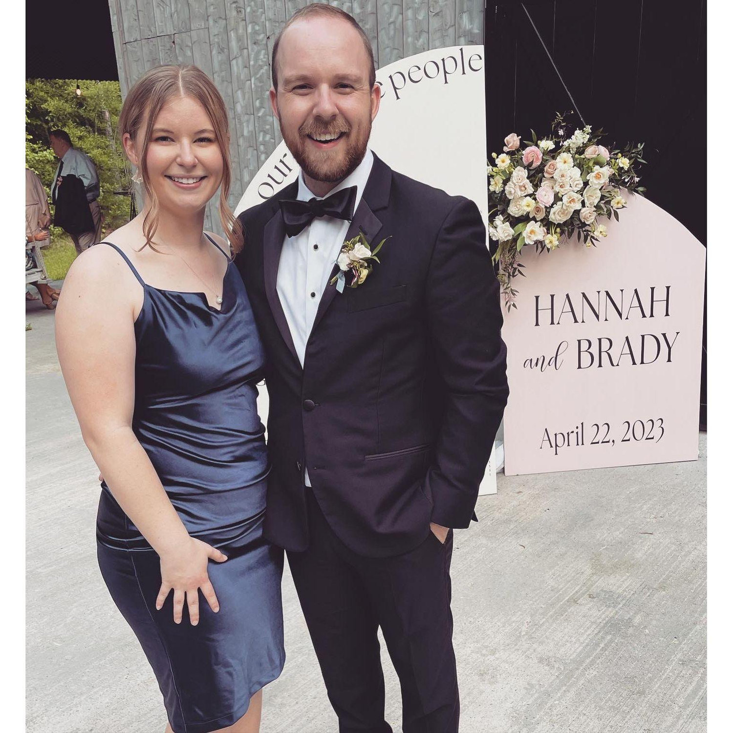 Our first wedding together! Spencer was one of the groomsmen for his good friend Brady.