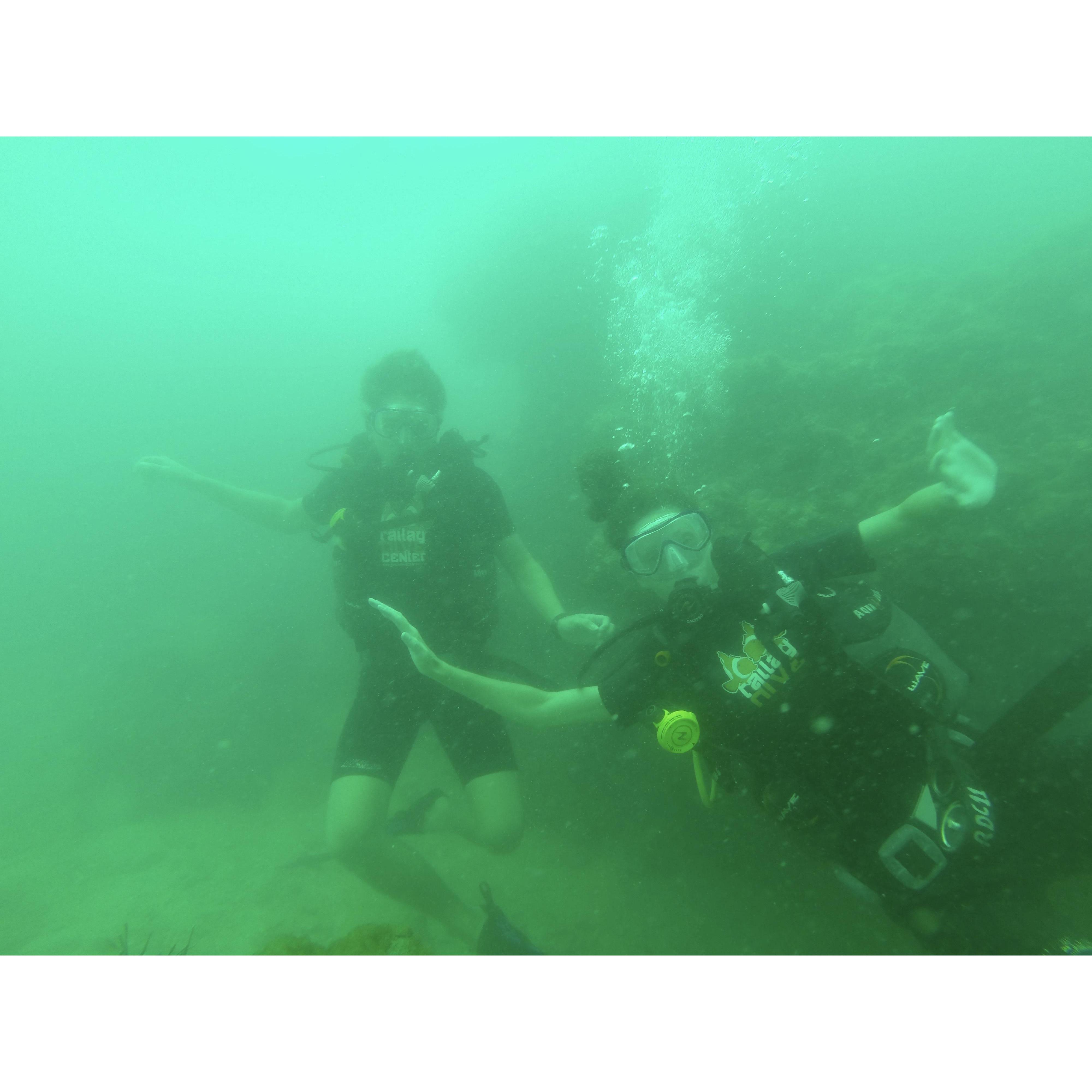 Krabi, Thailand - Our first dive together!