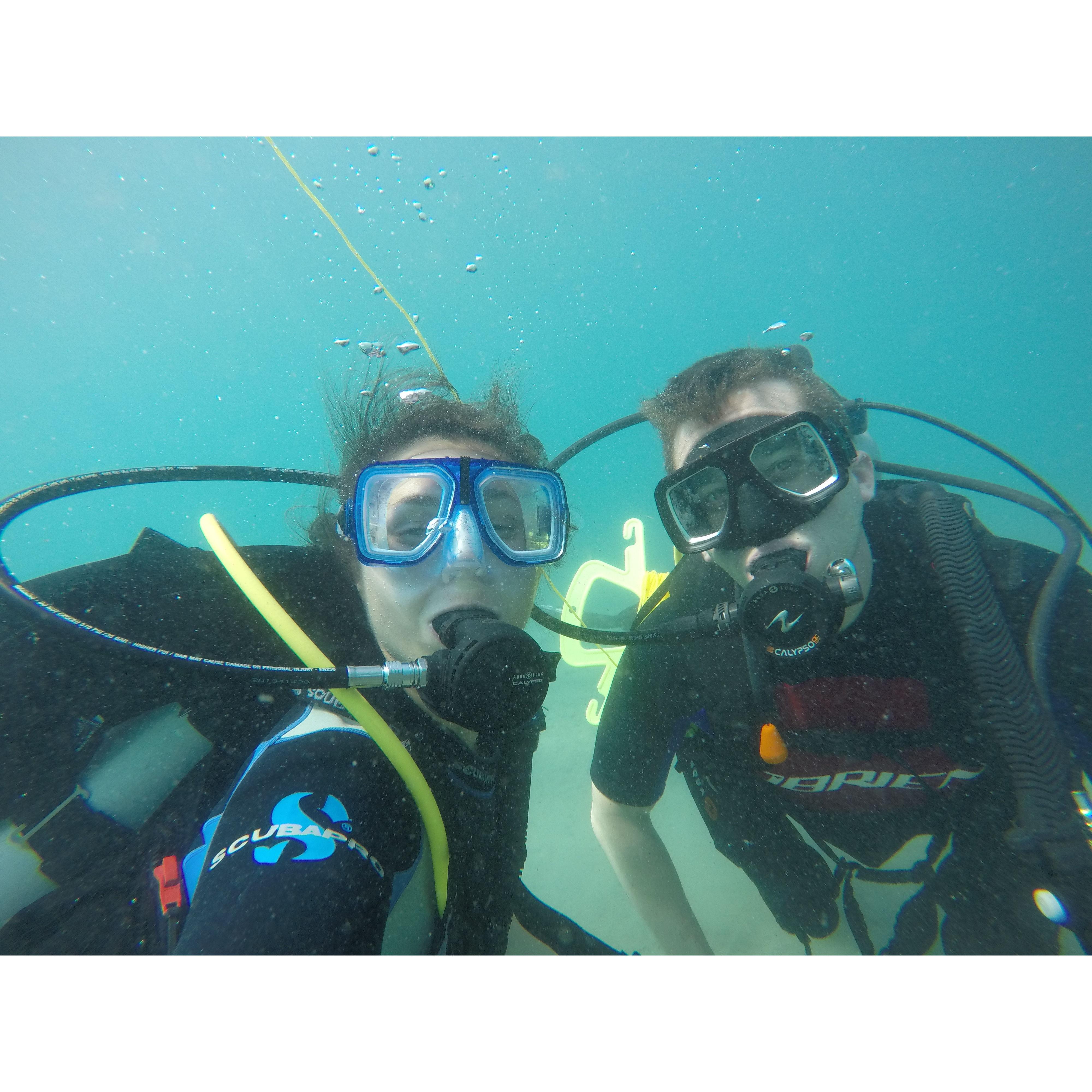 Excited to be partners and dive buddies for life!