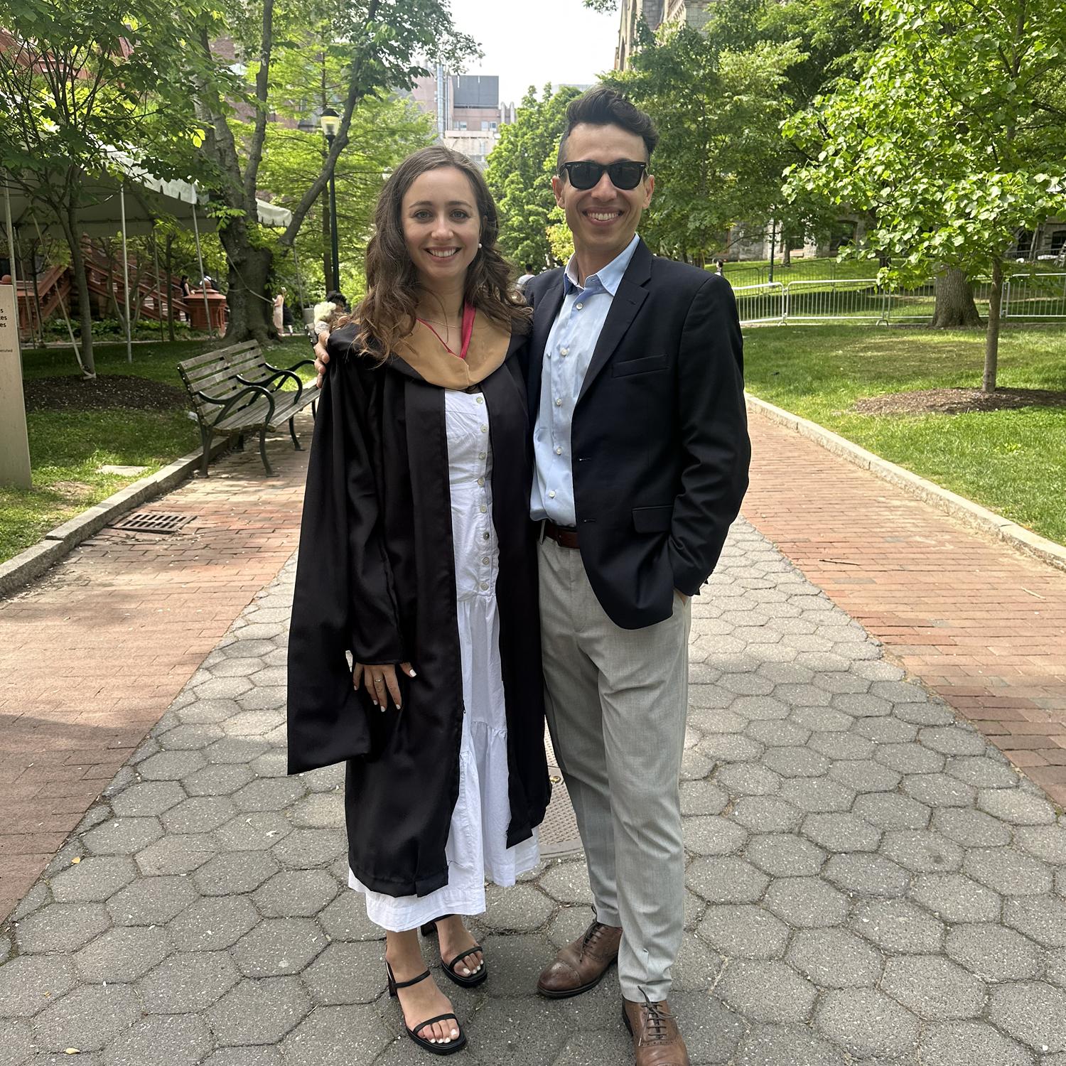Nadia graduating from Wharton!